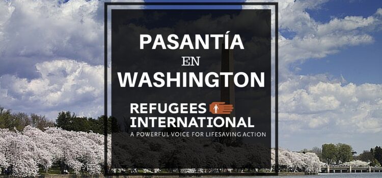Pasantía en Washington -USA en temas humanitarios