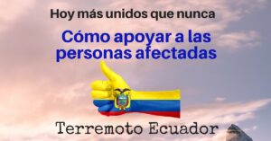 Ayudas terremoto Ecuador