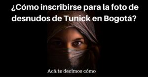 ¿Cómo inscribirse para la foto de desnudos de Tunick en Bogotá?