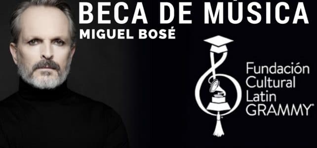 Beca en música Miguel Bosé con la Fundación Cultural Latin GRAMMY