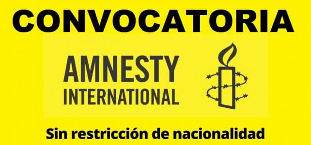 Convocatoria abierta con Amnistia Internacional