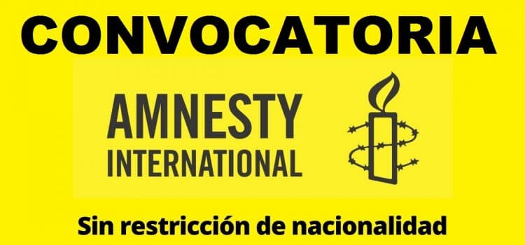 Convocatoria abierta con Amnistia Internacional