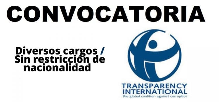 Convocatoria internacional con Transparencia Internacional