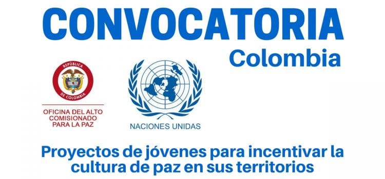 Convocatoria en Colombia para jóvenes constructores de paz en las regiones
