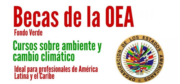 Becas OEA para cursos sobre ambiente y cambio climático