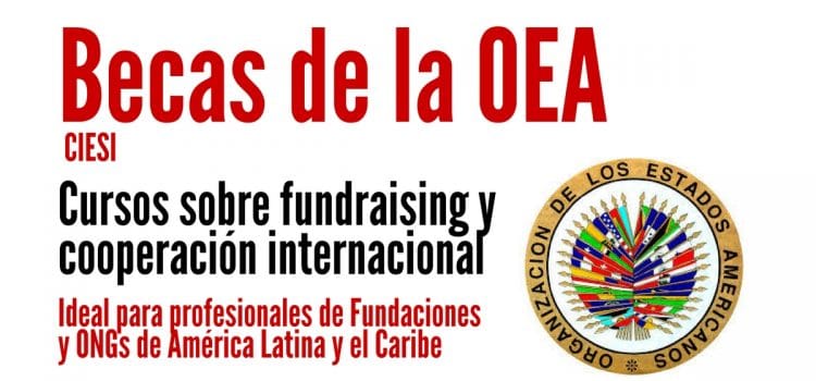 Becas OEA para cursos sobre fundraising y cooperación internacional