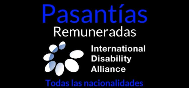 Pasantías remuneradas con la alianza International Disability