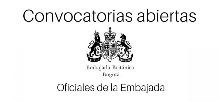 Embajada de Reino Unido en Colombia  abre vacantes.