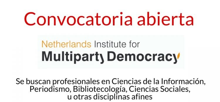 Convocatoria del Instituto Holandés para la Democracia Multipartidaria NIMD