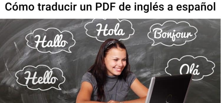 Cómo traducir un PDF del inglés al español