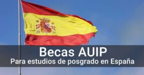 Becas AUIP en España para posgrados